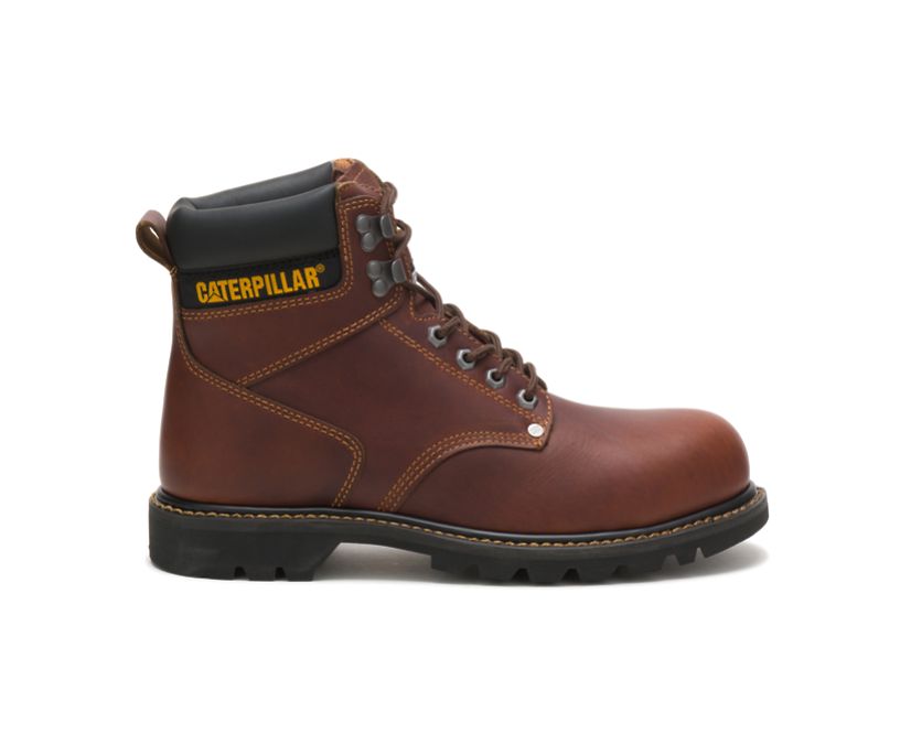 Caterpillar Second Shift Steel Toe - Sicherheitsstiefel Herren Braun - Schweiz JKLP-53829